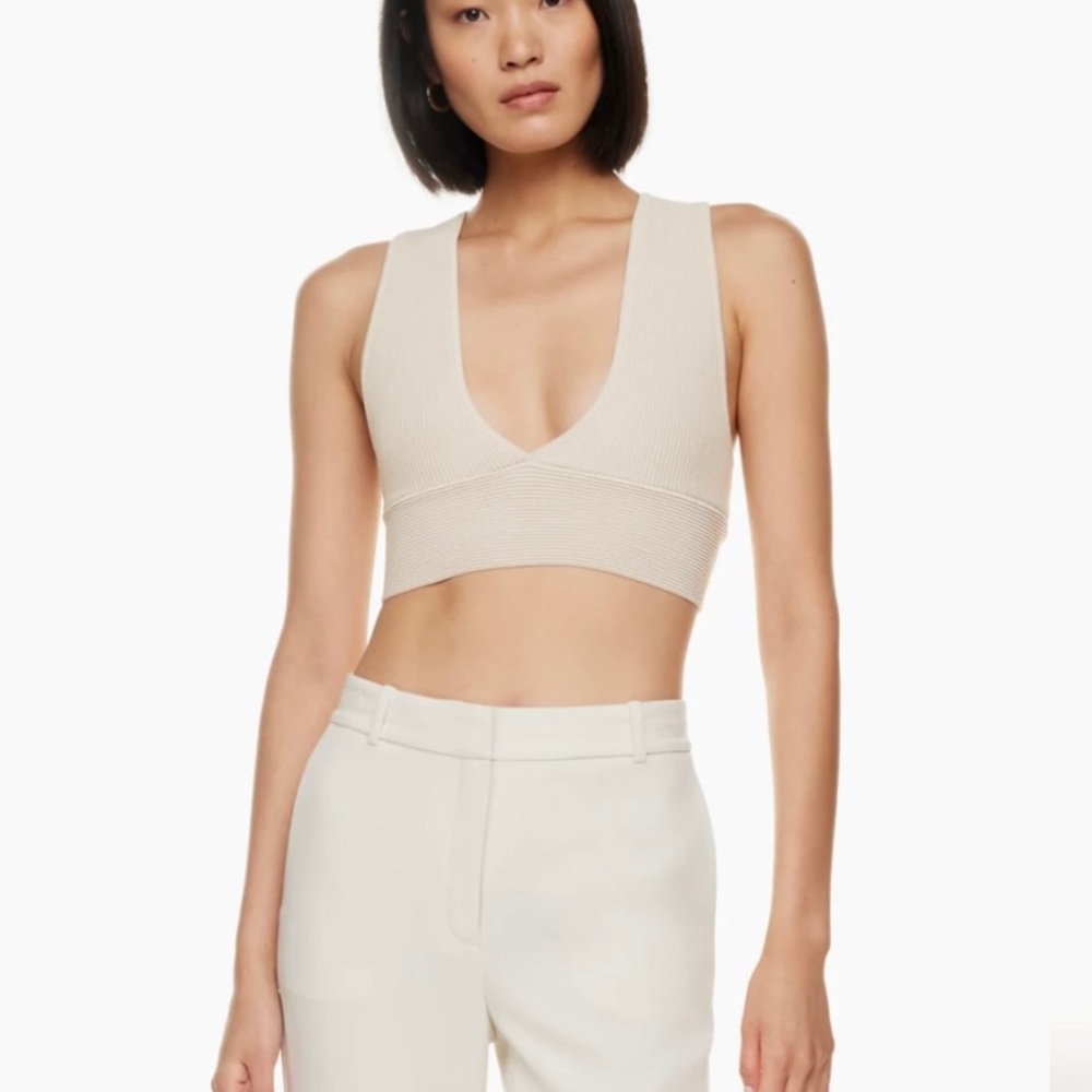Aritzia sculpt knit top
